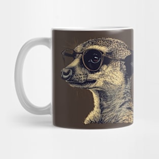 Meerkat Maven: The Spectacled Savvy Tee Mug